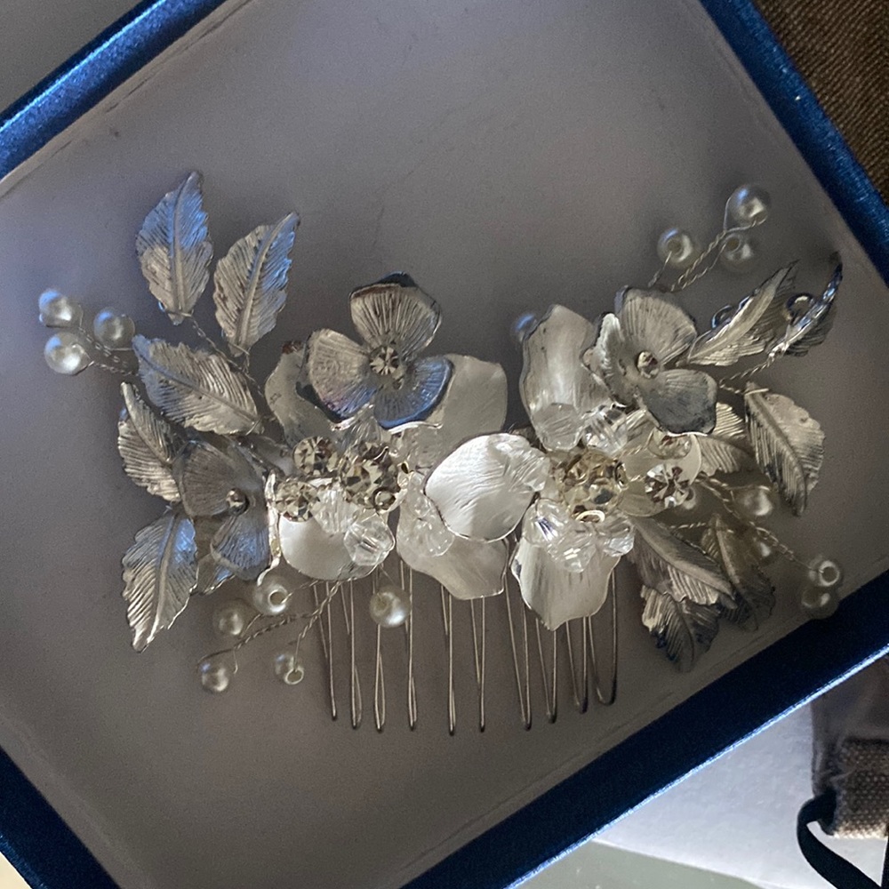 Wekin Wedding Hair Comb Wedding, Silver1